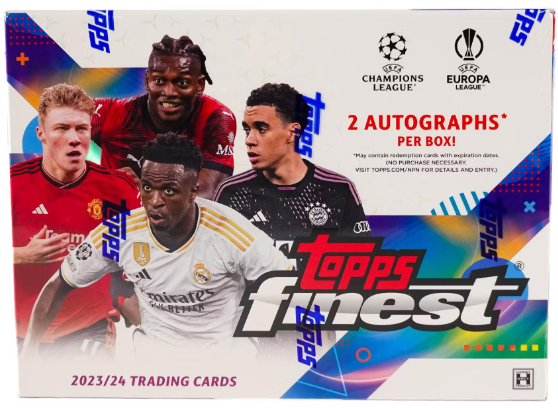 Topps - 2023-2024 -UEFA Club Competitions Finest Soccer - Hobby Box