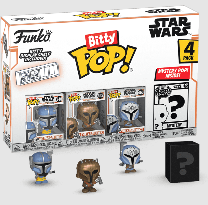 Funko POP! Funko Bitty POP! - Mandalorian - Heavy Mandalorian - 4Pack