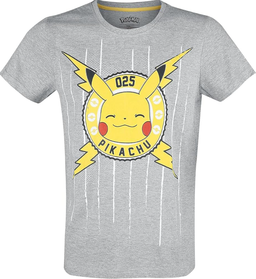 Pokémon Difuzed - Funny Pika - Men's Short Sleeved T-shirt Méret: L