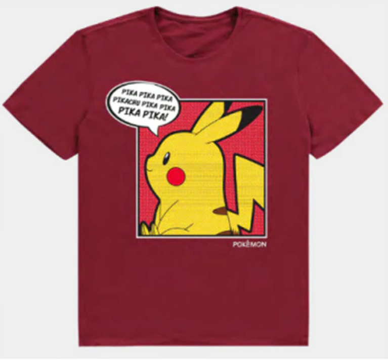 Pokémon Difuzed - Pika Pika (Piros) - Men's Short Sleeved T-shirt Méret: S