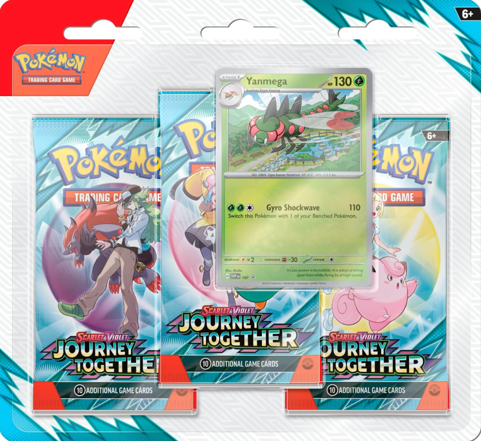 Pokémon TCG - Scarlet & Violet - Journey Together - 3-Pack Blister Verzió: Yanmega