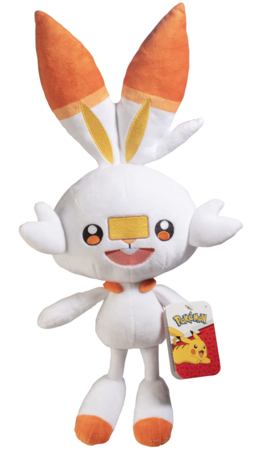 Jazwares - Pokémon - Scorbunny Plüss - 30cm