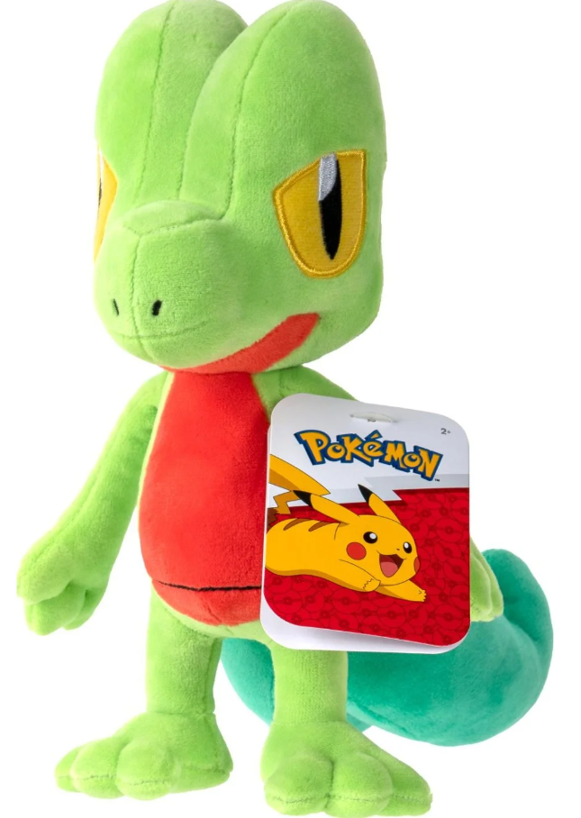 Jazwares - Pokémon - Treecko Plüss - 20cm