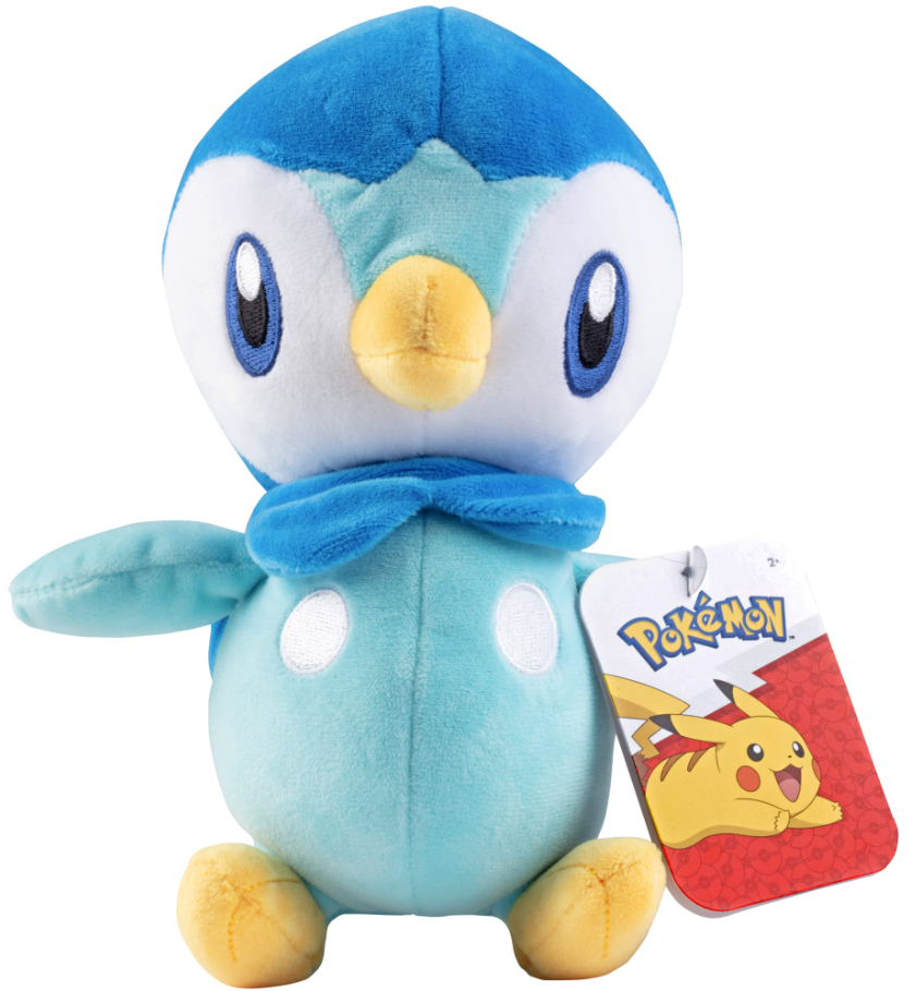Jazwares - Pokémon - Piplup Plüss - 20cm