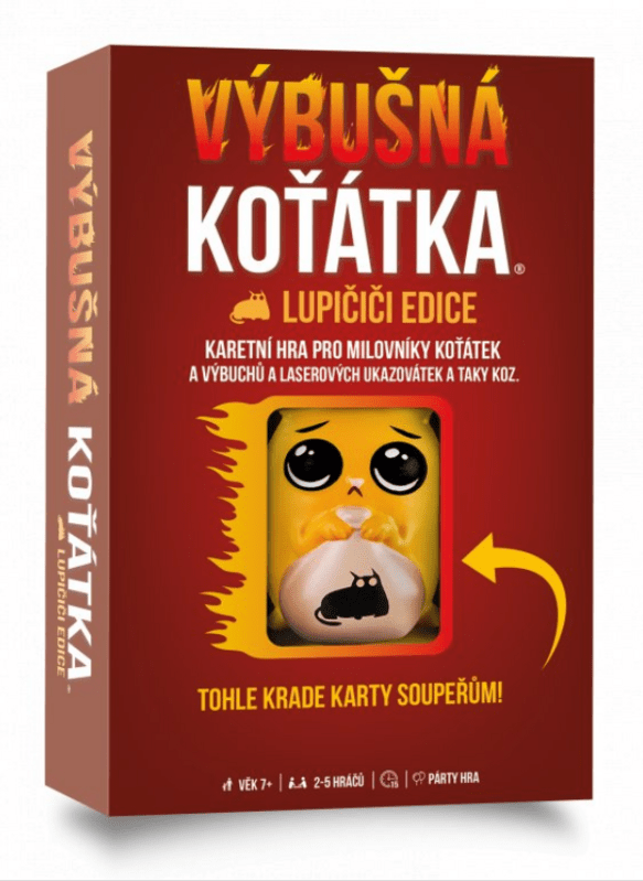 Exploding Kittens Výbušná koťátka: Lupičiči (cseh)