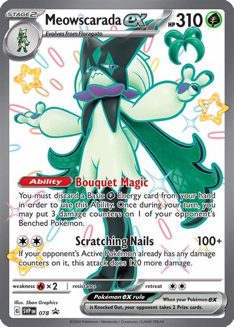 Pokémon Meowscarada ex (SVP 078)
