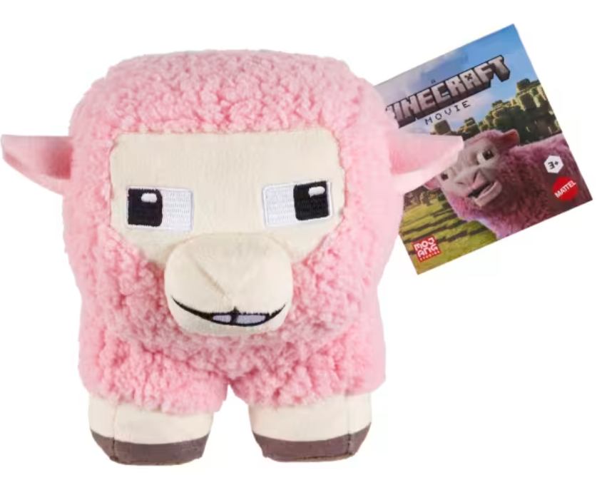 Mattel Minecraft Movie - Plüss Figura - Pink Sheep (20cm)